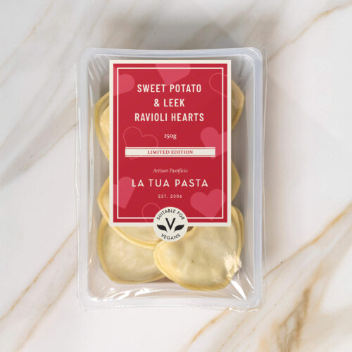 Sweet Potato & Leek Heart Ravioli (250g)