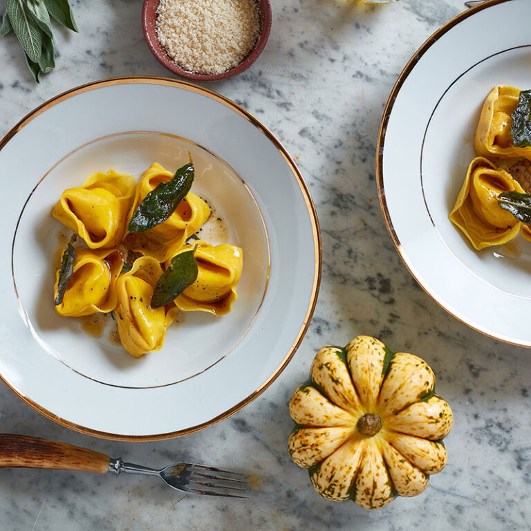 Pumpkin Tortelloni with Sage Butter