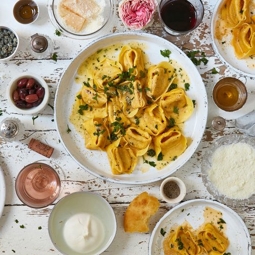 Mushroom-Tortellon-with-Garlic-&-Parsley-Butter