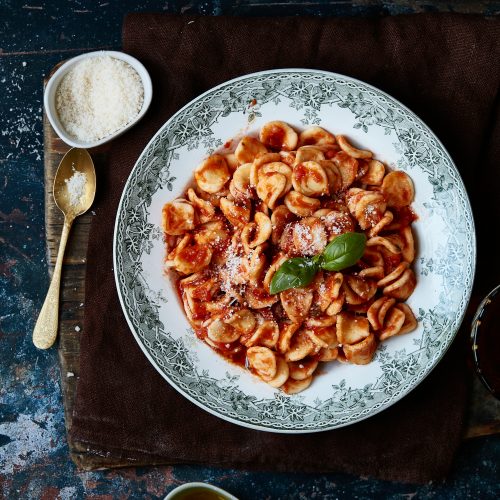 Orecchiette Pasta with Tomato Sauce