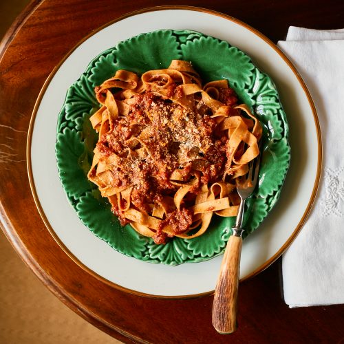 tagliatelle al ragu (bolognese sauce)